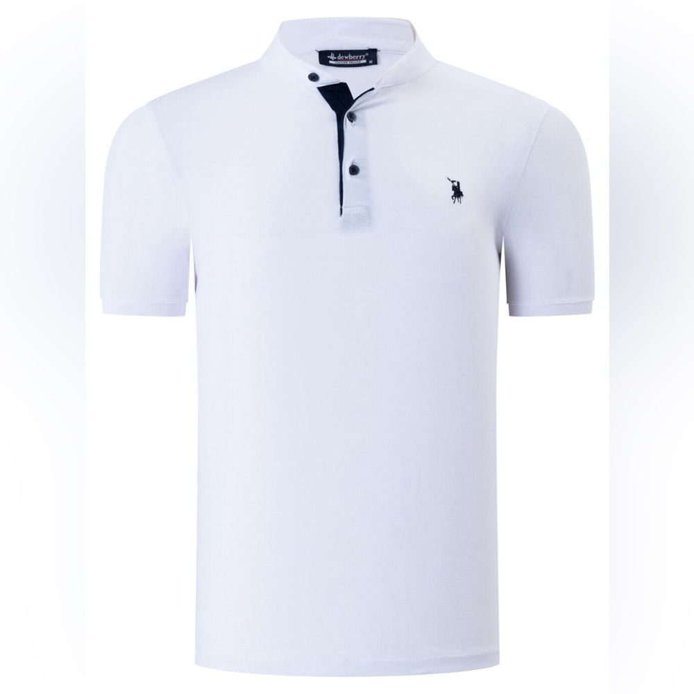 Dewberry Collarless Polo